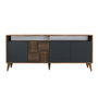 Hanah Home Milan Consola Nogal y Antracita
